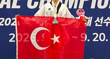 Milli tekvandocu Serpil Melek Tüfekçi'den Güney Kore'de bronz madalya