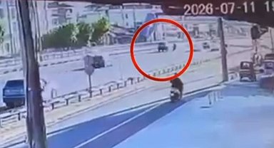 Motosiklet sürücüsünün öldüğü kazanın görüntüleri ortaya çıktı