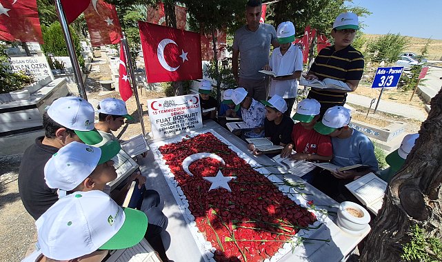 Öğrencilerden 15 Temmuz şehidi için hatim