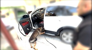 Otomobile zulalanmış uyuşturucuyu 'Mailo' buldu