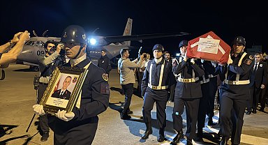 Şehit uzman çavuşun cenazesi, Samsun'a getirildi