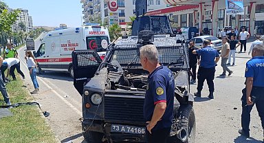 Şırnak'ta zırhlı araç, takla attı; 2 polis yaralı