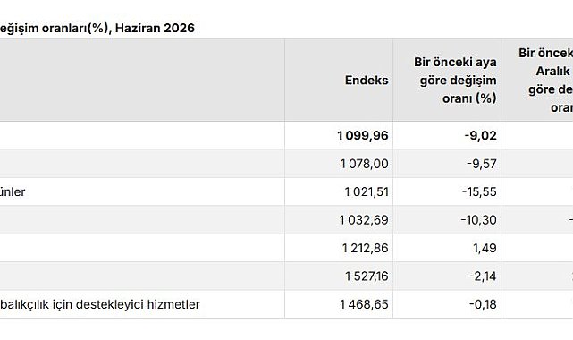 TÜİK: Tarım üretici fiyatları aylık yüzde 9,02 azaldı