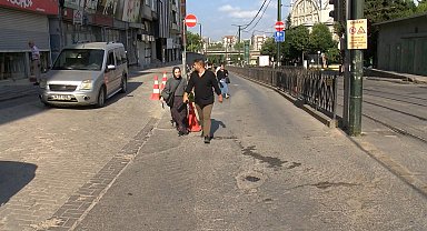 Zeytinburnu'ndan tramvay seferlerinde aksama